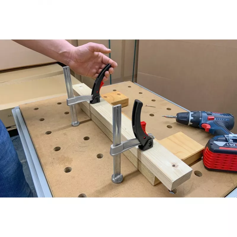 Elemento de sujeción BESSEY TW20-15-8-KLI, para mesas multifunción, abrazadera (plateado)
