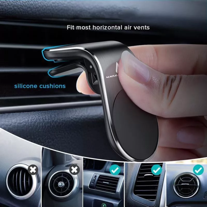 Soporte magnético de teléfono para coche Maclean MC-326 para rejilla de ventilación