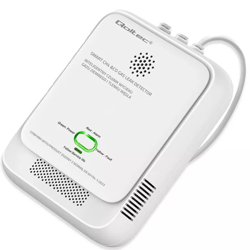 Detector de gas y monóxido de carbono LED