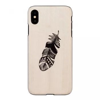 Funda para smartphone man and wood para iPhone XS Max Indian negro