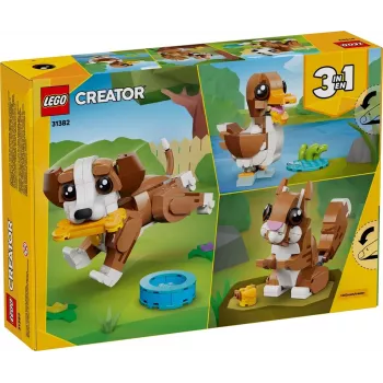 LEGO CREATOR 3 EN 1 31382 Animales adorables: Cachorro juguetón