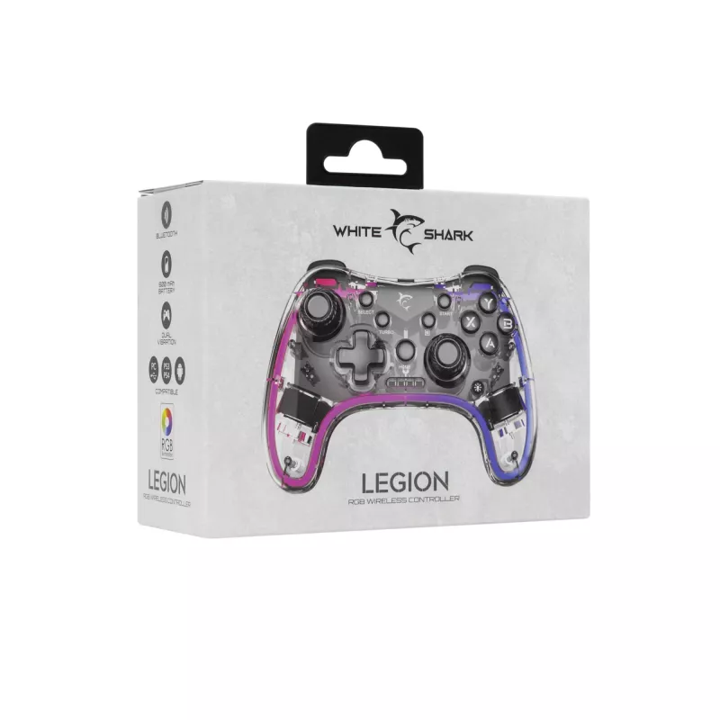 Gamepad inalámbrico White Shark GPW-8039 – mando inalámbrico ergonómico, diseño compacto