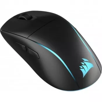 Ratón gaming CORSAIR M75 – negro, superficie monocroma, peso 0,089 kg