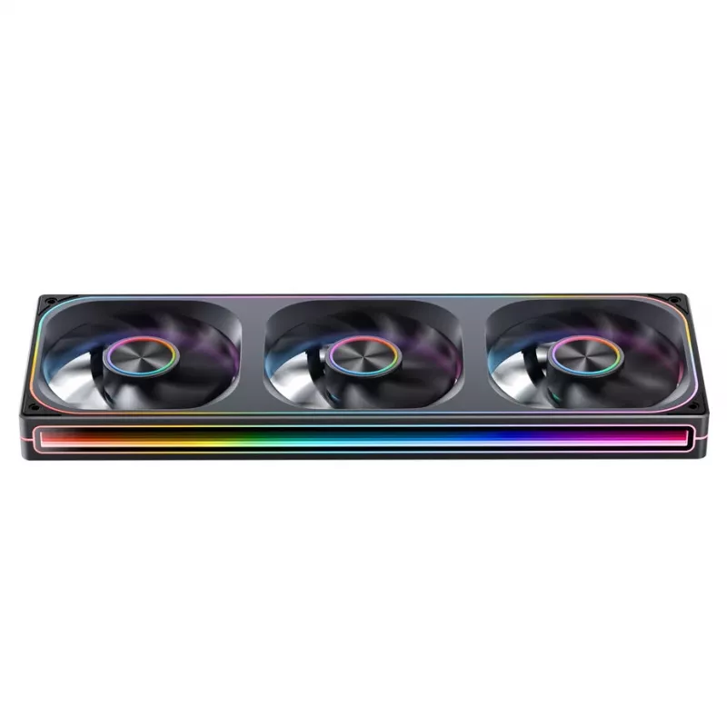 Set de ventiladores para radiador ARGB PWM de 360 mm Jonsbo ZA-360 (negro)