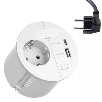 Regleta de enchufes Bachmann LOOP IN CHARGE 1xCEE7/3 1xUSB - Modelo 938.301