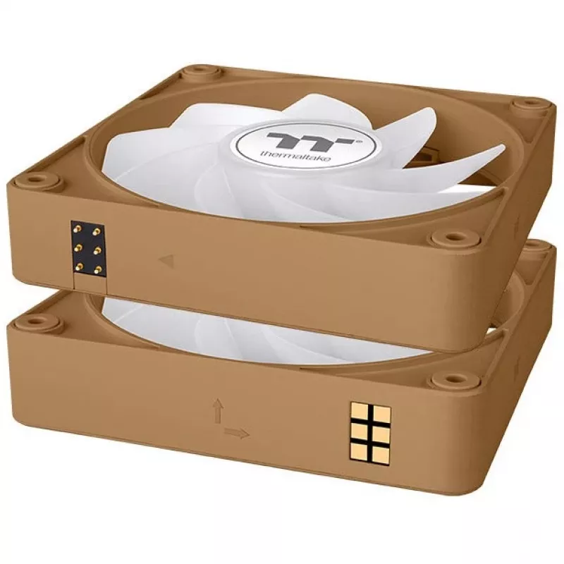 Ventilador Thermaltake CT120 EX Reverse ARGB Sync 12 cm 500–2000 rpm marrón arena