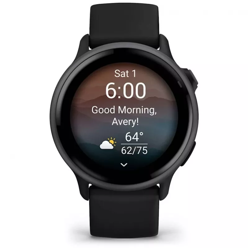 Garmin vívoactive 6 3,05 cm (1,2) AMOLED 42 mm Digital 390 x 390 píxeles Pantalla táctil Negro Wi-Fi GPS (satélite)