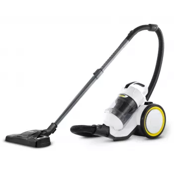 Aspirador de cilindro Karcher VC 3 — aspirador en seco para el hogar, 700 W, 0,9 L sin bolsa, HEPA 13, tubo telescópico, manguera de 1,5 m