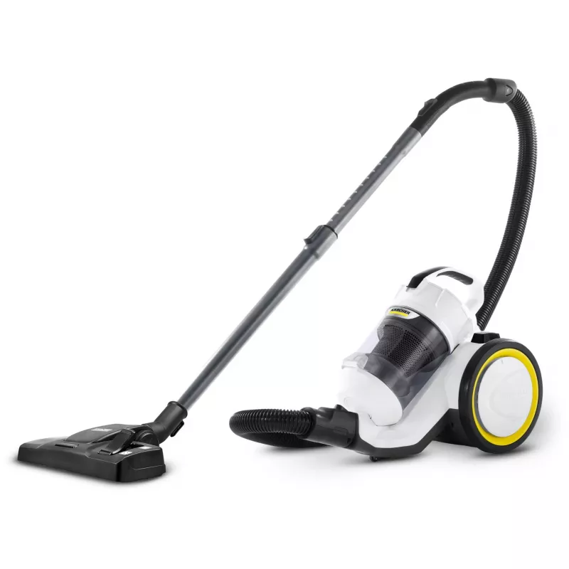 Aspirador de cilindro Karcher VC 3 — aspirador en seco para el hogar, 700 W, 0,9 L sin bolsa, HEPA 13, tubo telescópico, manguera de 1,5 m