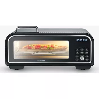 Máquina de hacer pizza Severin PG 8575 2000 W Negro 1 pizza temporizador digital