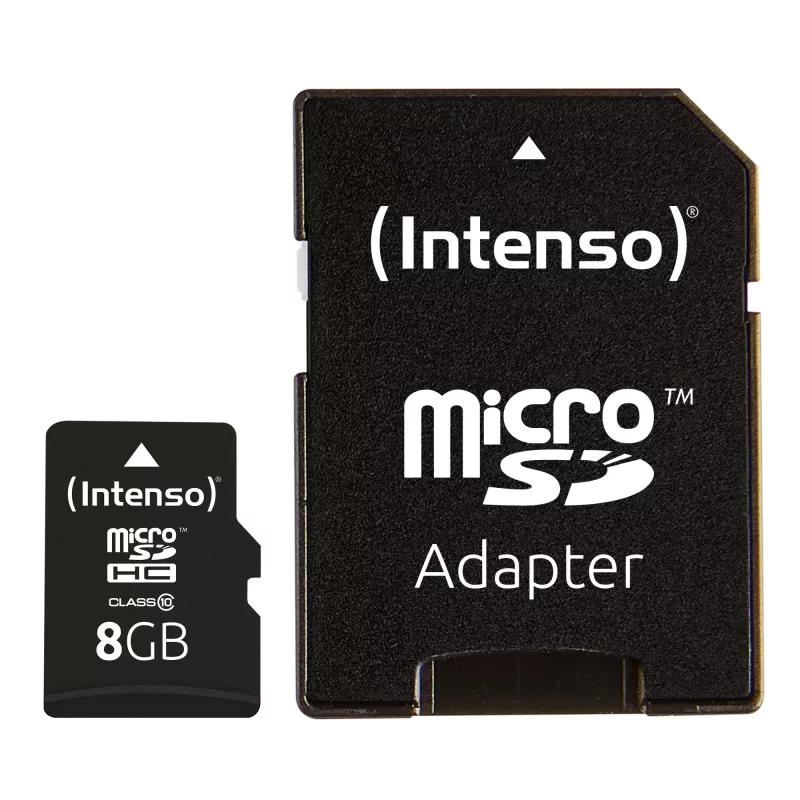 MEMORIA MICRO SDHC 8GB C10/CON ADAPTADOR 3413460 INTENSO