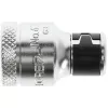 Gedore 1973312 adaptador de puntas, cuadrado de 3/8″ a hexagonal de 1/4″, cromado