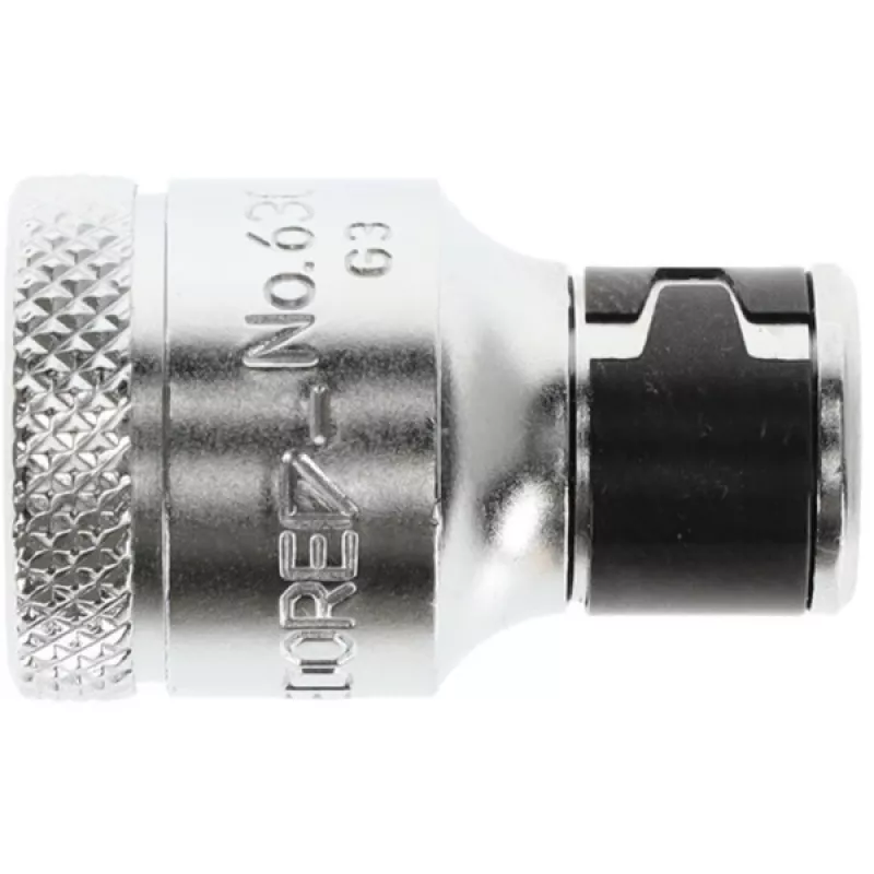 Gedore 1973312 adaptador de puntas, cuadrado de 3/8″ a hexagonal de 1/4″, cromado