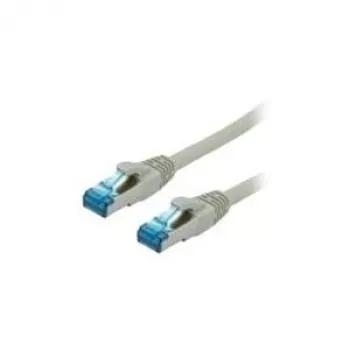 VALUE - Cable de red - RJ-45 (M) - RJ-45 (M) - 50 cm - UTP - CAT 6a - prensado - Gris (21.99.0870)