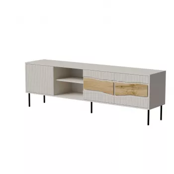 Mueble TV cama meble INSERTO 3D1W 190x40x62 cm acabado cashmere con LED