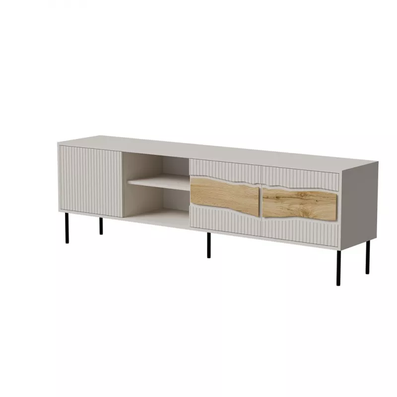Mueble TV cama meble INSERTO 3D1W 190x40x62 cm acabado cashmere con LED