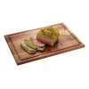 Gefu ENNO Tabla de cortar grande con ranura para jugos, madera de nogal