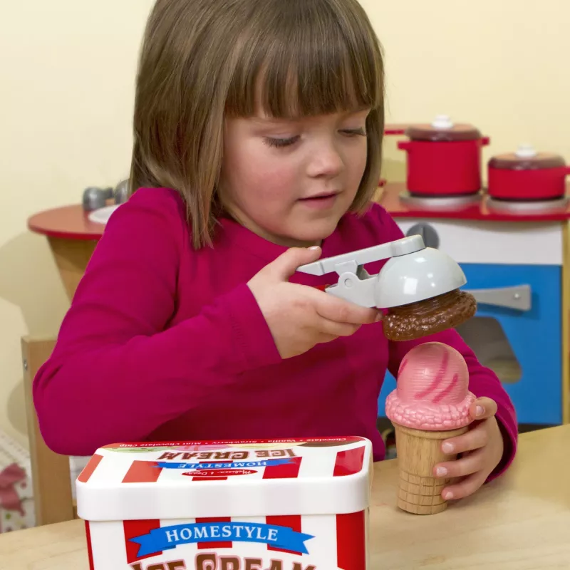 Melissa & Doug Scoop & Stack set de helados cocina de juguete