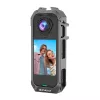 Carcasa protectora metálica Puluz para Insta360 X4 Air (gris)