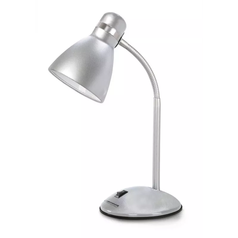 Lámpara de mesa Esperanza ELD113S E27 12 W LED plateada
