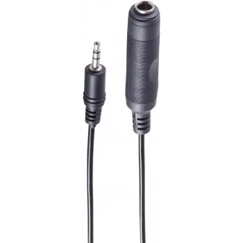 Cable de audio ShiverPeaks BS30701 0,2 m 3,5 mm a 6,35 mm negro