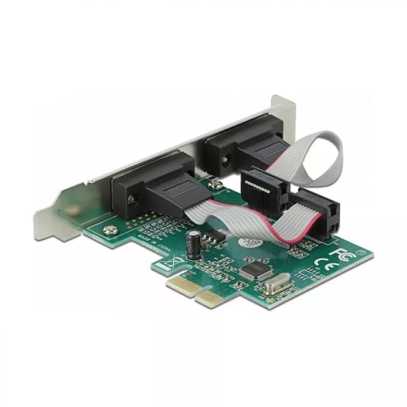 Tarjeta DeLOCK PCI Express x1 a 2 x serie RS-232