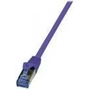 Logilink PrimeLine - Cable de red - RJ-45 (macho) a RJ-45 (macho) - 2 m - SFTP, PiMF - CAT 6a - libre de halógenos, moldeado, snagless - violeta (CQ305VS)