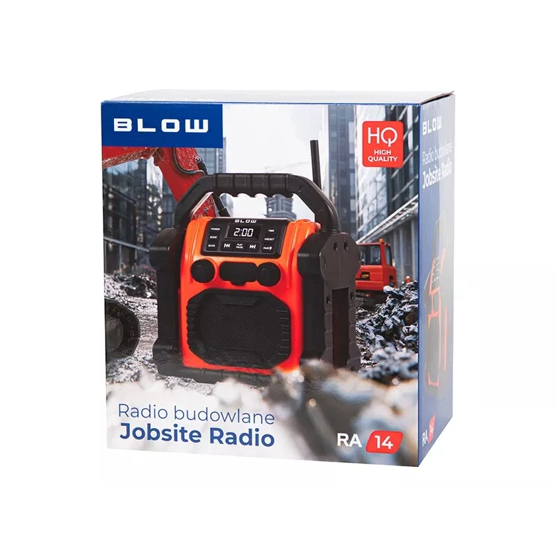 Radio AM/FM portátil BLOW RA14 radio de obra, a pilas, recepción AM y FM