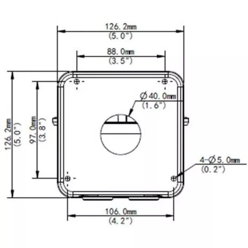 Soporte de pared ALLNET ALL-CAM2488-LVEN cámara de vigilancia con caja de conexiones
