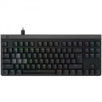 Teclado mecánico Logitech G515 Rapid TKL — Tenkeyless, negro, distribución US International, USB, interruptores lineales