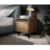 Cama Meble NORD mesita de noche, juego de 2 uds., 40×38×45 cm, roble Wotan/antracita