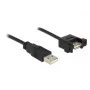 Cable USB DeLOCK 1m 2xUSB2.0-A