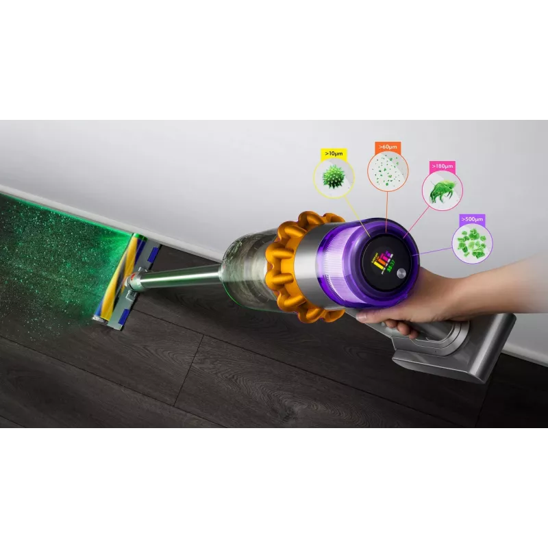 Dyson V15 Detect Absolute Aspirador de mano níquel, amarillo 446986-01