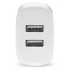 Cargador de teléfono 2x USB 2,4A 12W blanco