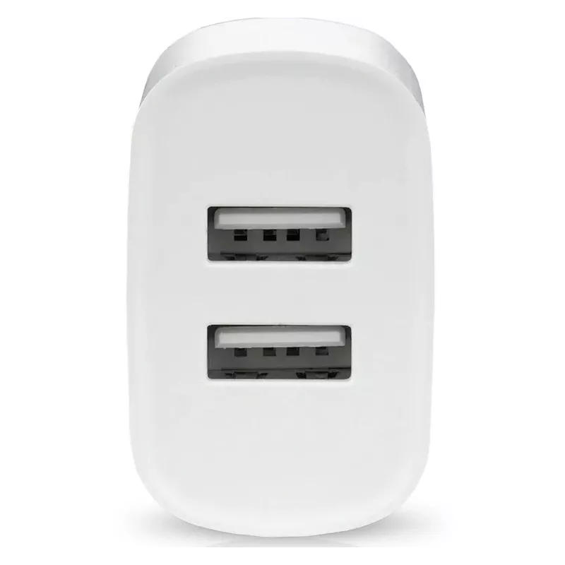 Cargador de teléfono 2x USB 2,4A 12W blanco