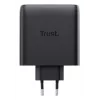 Cargador TRUST Maxo 100W 2 puertos USB-C GaN — 100 W, 2× USB-C, máx. 20 V, cable de 2 m, negro