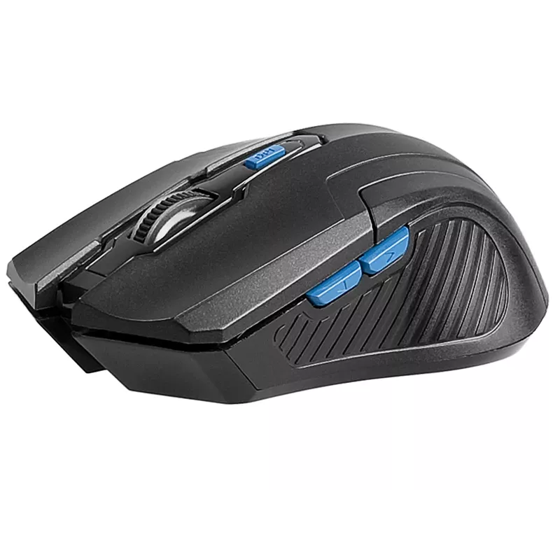 Tracer Fairy – ratón óptico – 6 botones – inalámbrico – 2,4 GHz – receptor USB inalámbrico – negro