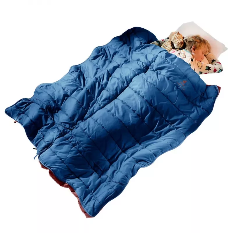 Saco de dormir infantil Deuter Starlight SQ (130-170 cm) - nightblue/redwood