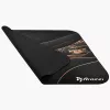 Alfombrilla Arozzi Zona Square — Negro/Oro, alfombrilla protectora para silla y suelo, forma cuadrada