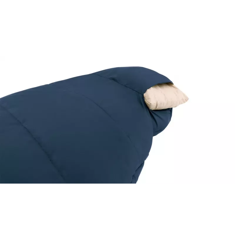 Saco de dormir Outwell infantil forma momia poliéster azul — 1700 mm de largo, 630 mm de ancho, para usuarios de hasta 150 cm