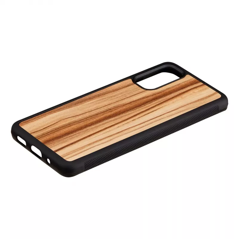 Funda para móvil Man and Wood Galaxy S20 Cappuccino Negro — Funda protectora para Samsung Galaxy S20