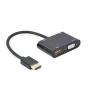 Gembird A-HDMIM-HDMIFVGAF-01 adaptador HDMI macho a HDMI hembra + VGA hembra con audio y puerto de alimentación