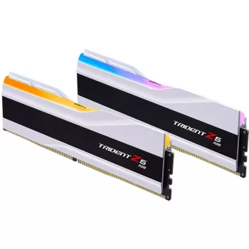 DIMM 64 GB DDR5-6000 (2x 32 GB), memoria RAM blanca, F5-6000J2836G32GX2-TZ5RW, Trident Z5 RGB, INTEL XMP