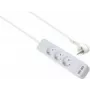 Regleta de enchufes helos ADVANCED 3 tomas con cargador USB, blanca, 1,5 m cable