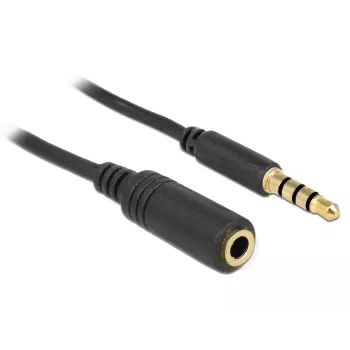 Cable de audio DeLOCK 84668 3 m 3,5 mm negro