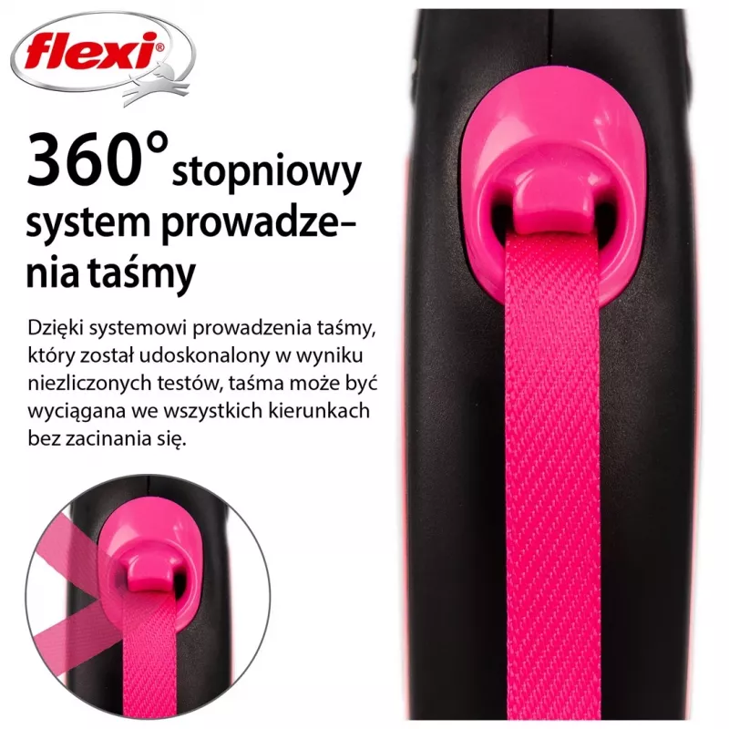 Flexi New Neon S 5 m Correa automática para perros