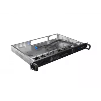 Carcasa rack Lanberg SC01-3001-10B 1U negra 4 ventiladores