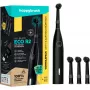 happybrush ECO R2 Allblack, adulto, cepillo de dientes vibratorio, limpieza profunda, pulido, sensible, 8800 movimientos por minuto, negro, Alemania