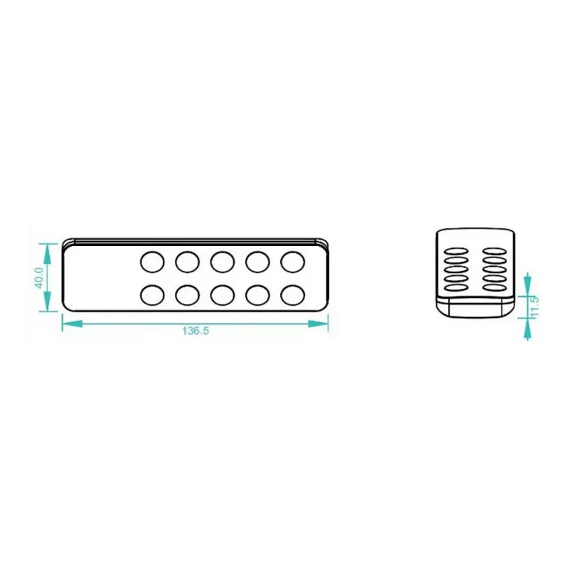 Controlador LED EOS 05 emisor portátil mono 3