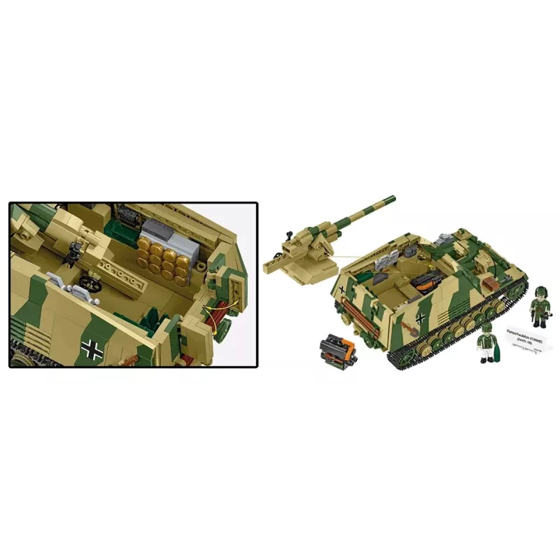 Set de construcción Cobi Panzerhaubitze Hummel 1118 piezas maqueta